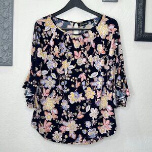 New York & Co - 7th Avenue Floral Blouse - Size L